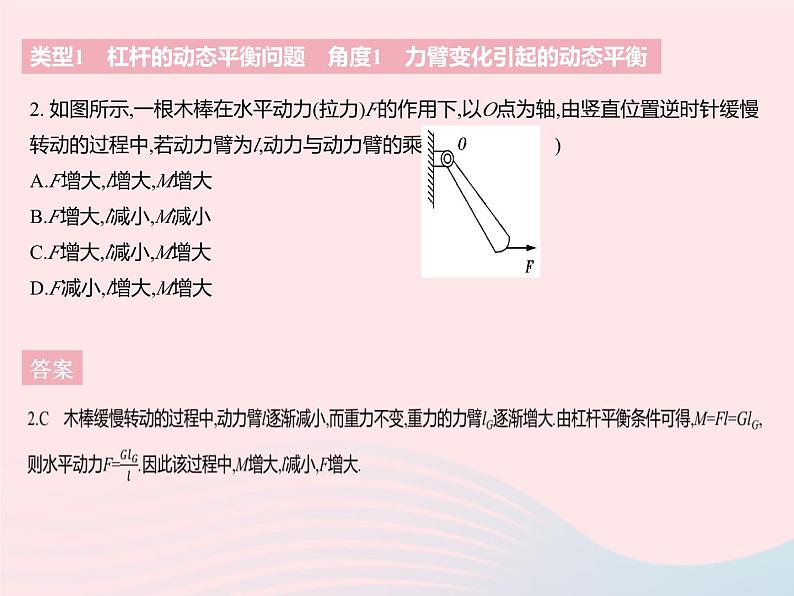 2023九年级物理全册第十一章简单机械和功专项杠杆的动态平衡和最小力问题作业课件新版苏科版04