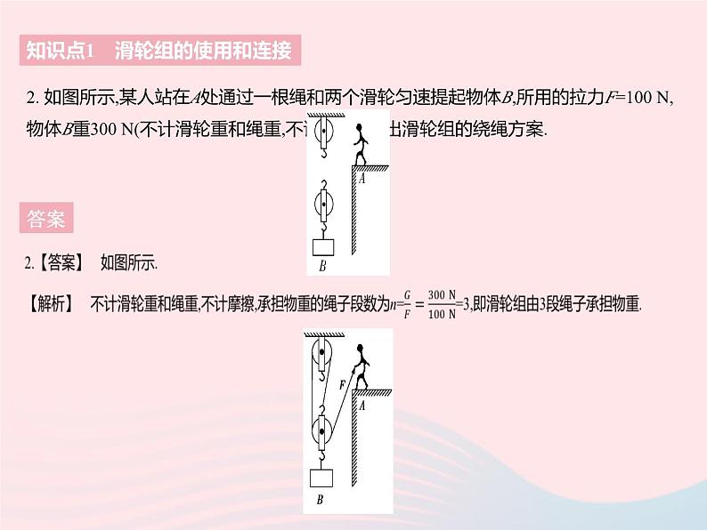 2023九年级物理全册第十一章简单机械和功二滑轮课时2滑轮组与轮轴作业课件新版苏科版04