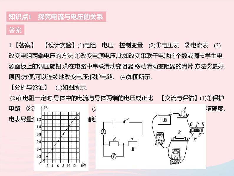 2023九年级物理全册第十四章欧姆定律三欧姆定律课时1探究电流与电压电阻的关系作业课件新版苏科版05