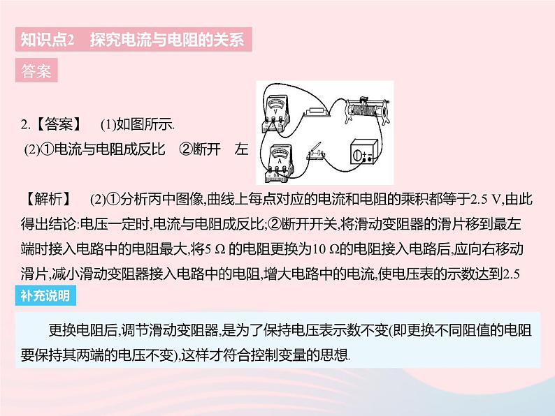 2023九年级物理全册第十四章欧姆定律三欧姆定律课时1探究电流与电压电阻的关系作业课件新版苏科版07