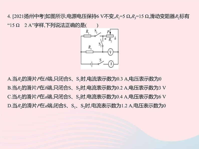 2023九年级物理全册第十四章欧姆定律章末培优专练作业课件新版苏科版06