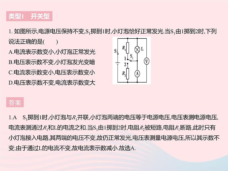 2023九年级物理全册第十五章电功和电热专项与电功率相关的动态电路问题作业课件新版苏科版第3页