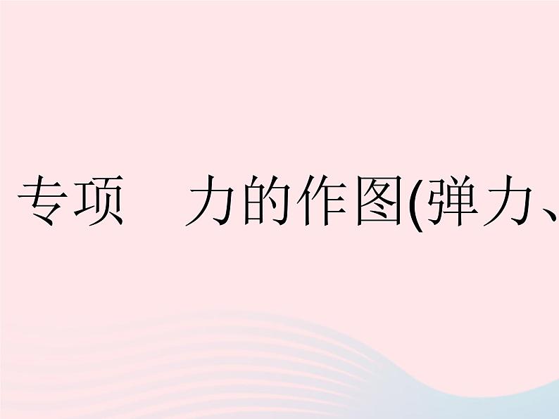 2023八年级物理下册第七章力专项力的作图(弹力重力)作业课件新版新人教版01