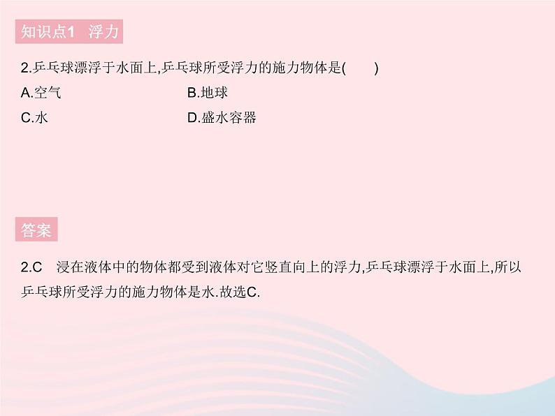 2023八年级物理下册第十章浮力第1节浮力作业课件新版新人教版第4页