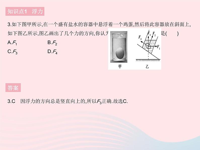 2023八年级物理下册第十章浮力第1节浮力作业课件新版新人教版第5页