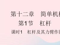 初中物理人教版八年级下册12.1 杠杆作业ppt课件