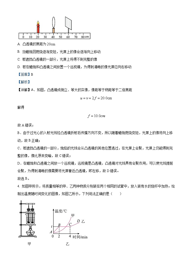 精品解析：2023年山东省淄博市高青县中考物理一模试题（解析版）第2页