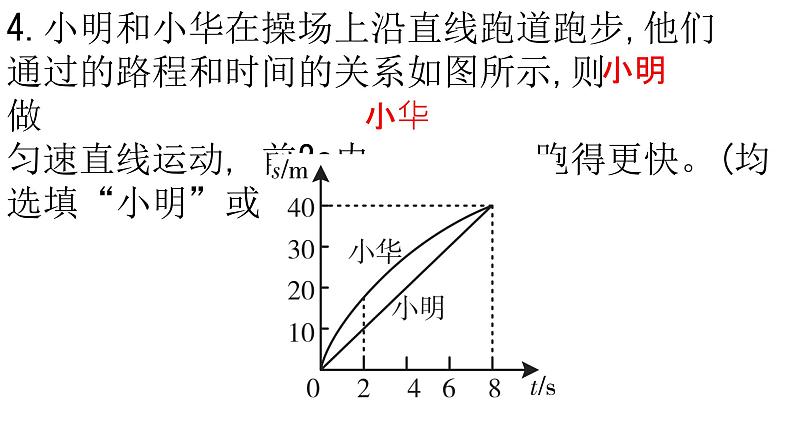 2.3.2 快与慢 习题课件-2022_2023学年物理沪科版八年级全一册05