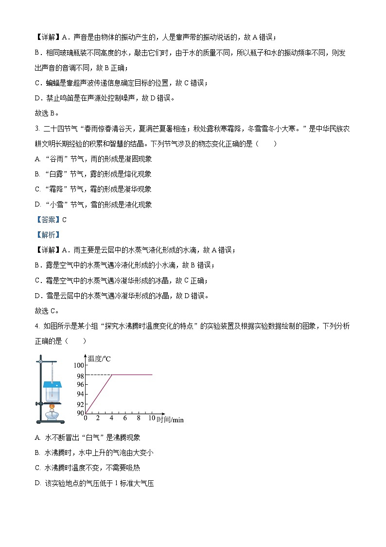 2023年山东省滨州市中考物理试题及答案解析02