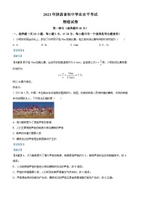 2023年陕西省中考物理真题（A卷）及答案解析