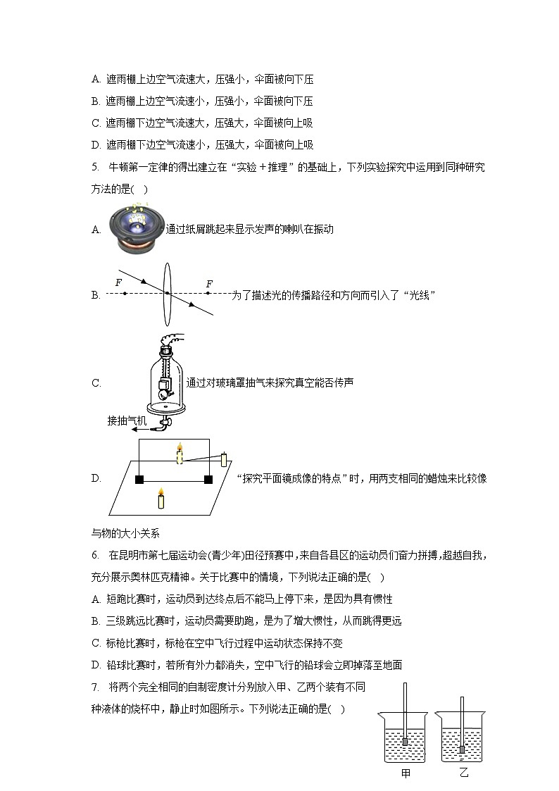 2022-2023学年云南省昆明市官渡区八年级（下）期末物理试卷（含解析）02