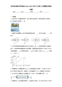 河南省南阳市西峡县2022-2023学年八年级上学期期末物理试题