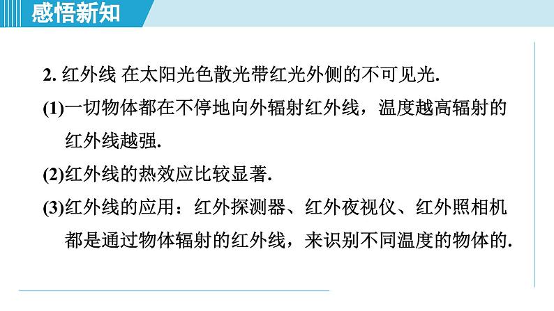 2023-2024学年苏科版物理八年级上册同步课件：3.2人眼看不见的光03