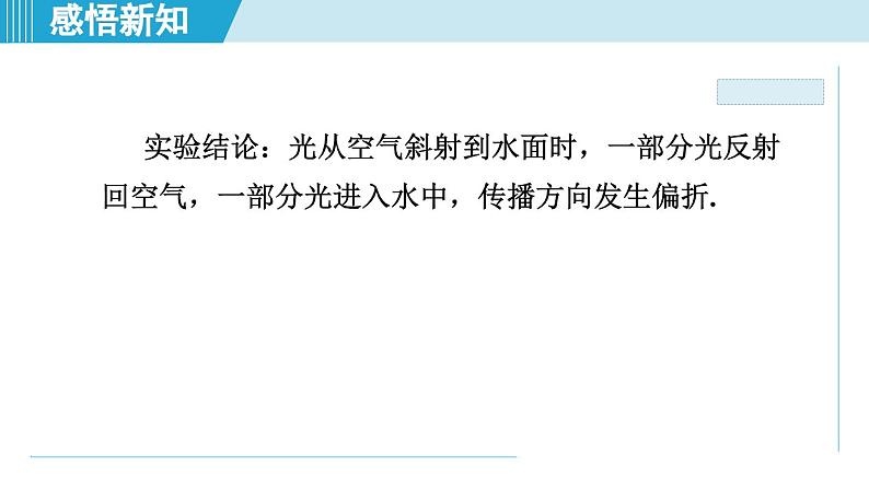 2023-2024学年苏科版物理八年级上册同步课件：4.1光的折射06