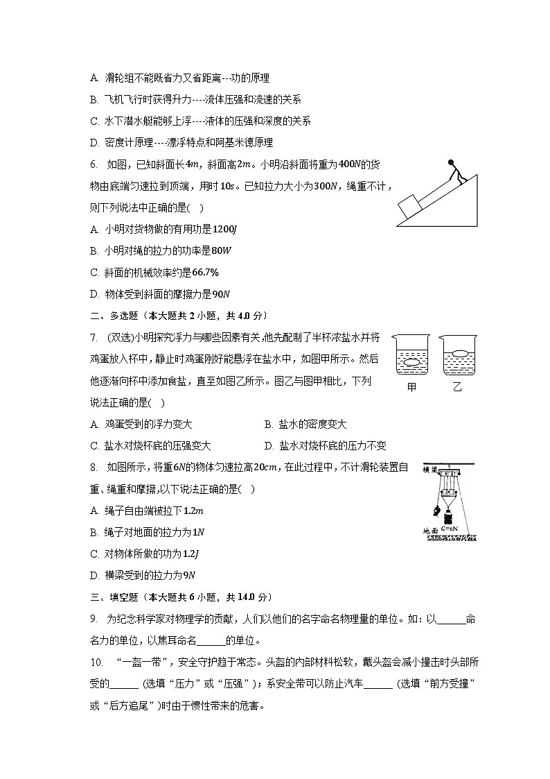 2022-2023学年河南省洛阳市宜阳县八年级（下）期末物理试卷（含解析）02