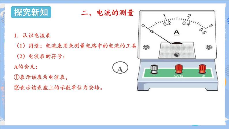人教版物理九年级上册 第15章 第4节 电流的测量  课件08