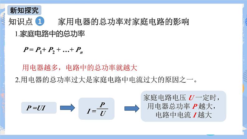 人教版物理九年级下册 第19章 第2节 家庭电路中电流过大的原因 课件+素材05