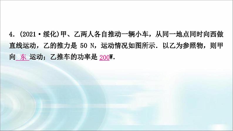 中考物理复习重难题型突破题型四坐标图象题作业课件06