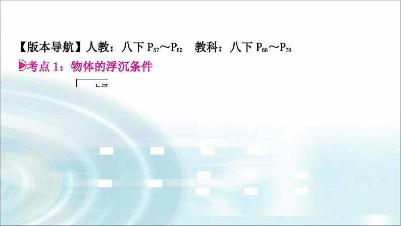 中考物理复习第10讲浮力第2课时物体的浮沉条件及应用教学课件03