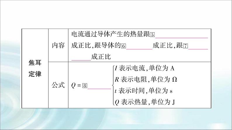 中考物理复习第16讲焦耳定律教学课件04