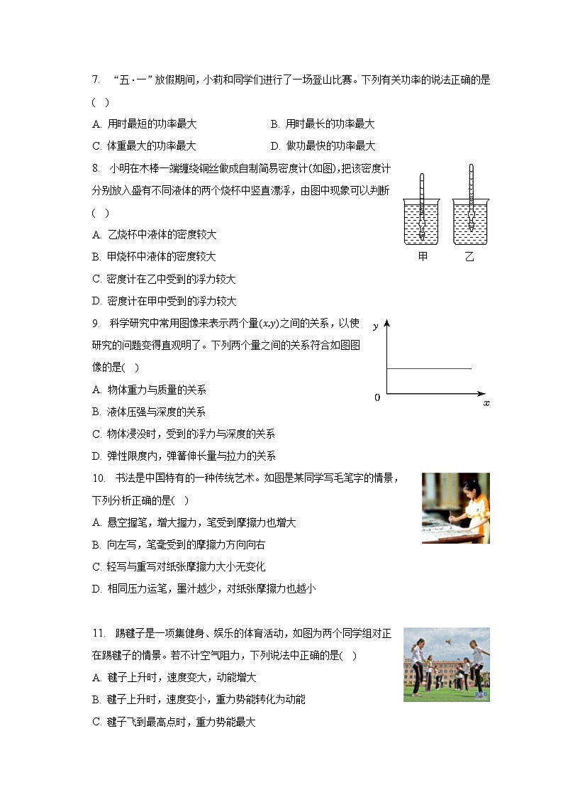 福建省福州市马尾区2022-2023学年八年级下学期期末物理试卷（含答案）02