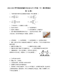 陕西省榆林市定边县第七中学2022—2023学年下学期期末检测八年级物理试题（含答案）