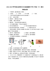 湖北省武汉市内地西藏班中学2022-2023学年八年级下学期期末物理试卷（含答案）