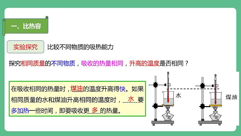 人教版九年级物理13.3  比热容 课件08