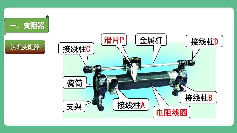 人教版九年级物理16.4  变阻器 课件08