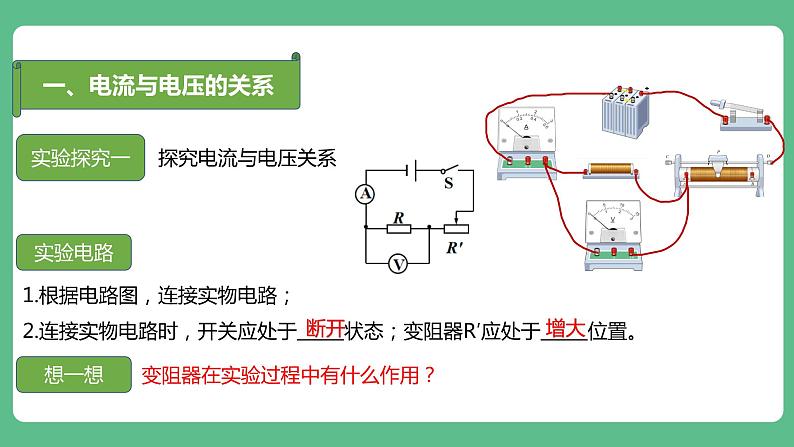 人教版九年级物理17.1  电流与电压和电阻关系 课件08