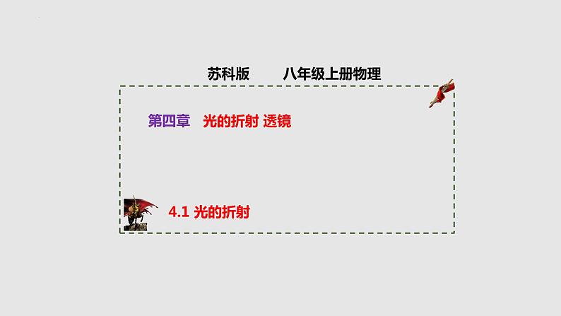 4.1 光的折射（课件）八年级物理上册同步备课（苏科版）第1页