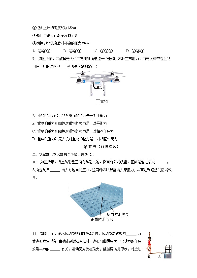 安徽省合肥市肥东县陈集学校2022-2023学年八年级下学期期末物理试卷（含答案）第3页