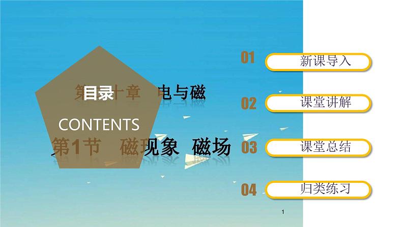 精编九年级全一册物理同步备课系列（人教版）第20.1节  磁现象  磁场（课件+教案+导学案+练习）02