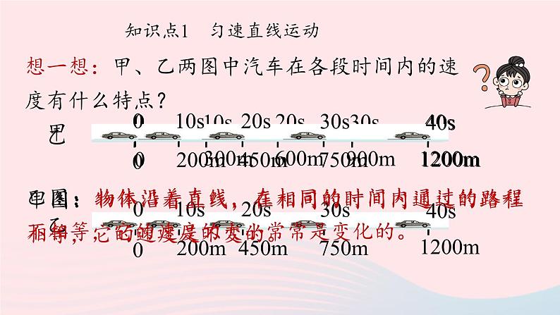 第一章机械运动第3节运动的快慢第2课时课件（人教版）04