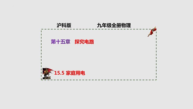 15.5 家庭用电（课件）-九年级物理上学期同步精品课堂（沪科版）01