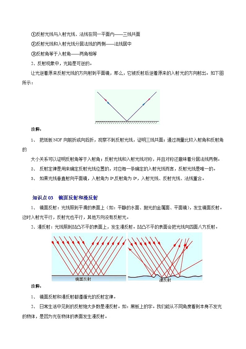 第14课 光的反射（苏科版）（教师版）第3页