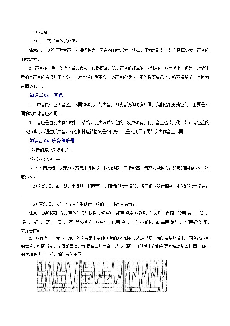 第2课 乐音的特性-八年级物理上册同步精品讲义（苏科版）02