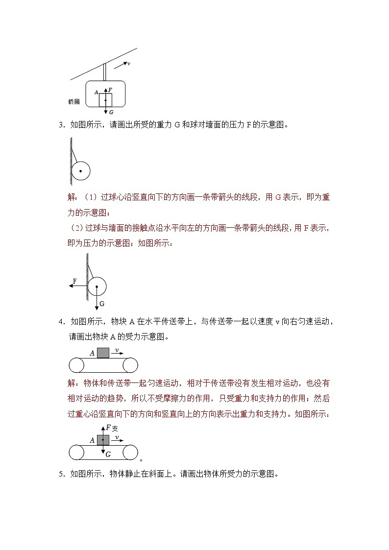 八年级物理暑期专题04 力的作图（原卷版+解析版）-2022-2023学年八年级物理下册学优生期末复习难点题型专项突破（人教版）02