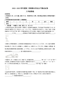 河南省驻马店市遂平县2022-2023学年八年级下学期物理期末试题（含答案）