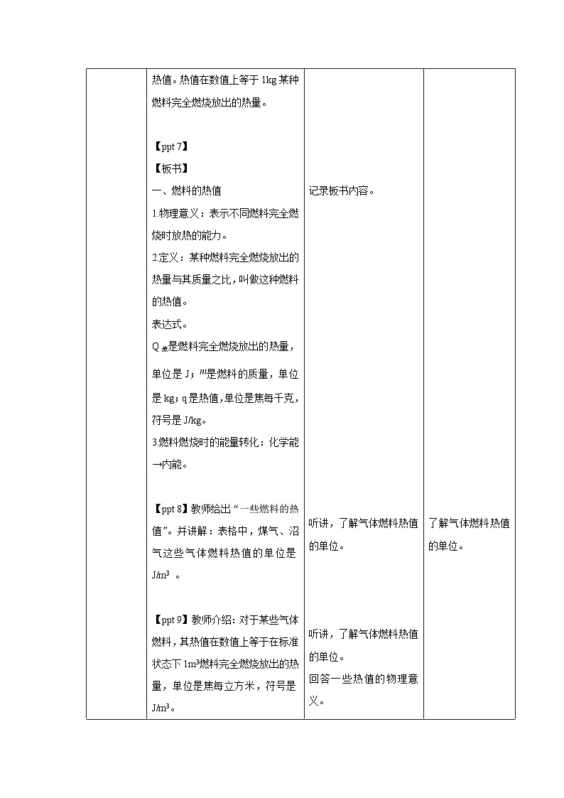 人教版物理九年级 第十四章 内能的应用 第2节 热机的效率 教案03