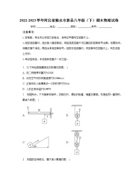 河北省衡水市景县2022-2023学年八年级下学期期末物理试卷（含答案）