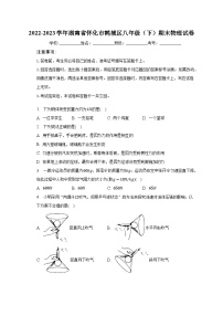 湖南省怀化市鹤城区2022-2023学年八年级下学期期末物理试卷（含答案）