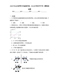 2023年山东省枣庄市直属学校、台儿庄区初中中考二模物理试题（含解析）