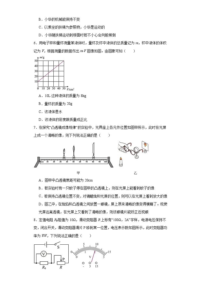 2023年江苏省淮安市清河区开明中学集团中考二模物理试题（含解析）02
