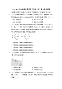 海南省儋州市2022-2023学年八年级下学期期末物理试卷（含答案）