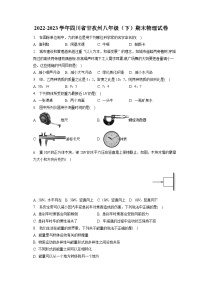 四川省甘孜州2022-2023学年八年级下学期期末物理试卷（含答案）