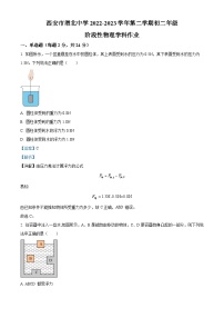 陕西师范大学附属中学渭北中学2022-2023学年八年级下学期5月月考物理试题（解析版）