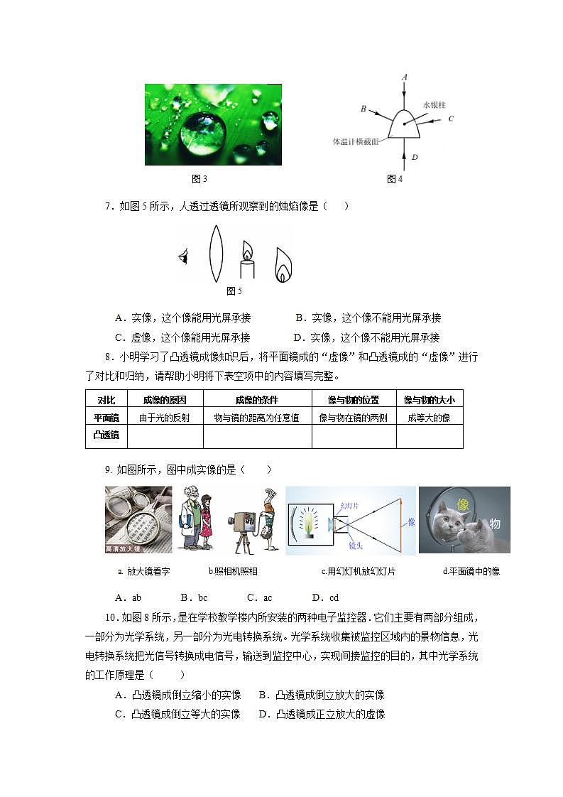 人教版八上物理 5.2 生活中的透镜 练习【原卷版+解析版】02