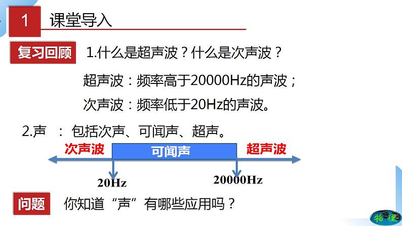 人教物理八上 2.3 声的利用  课件+教案+导学案+练习+素材02