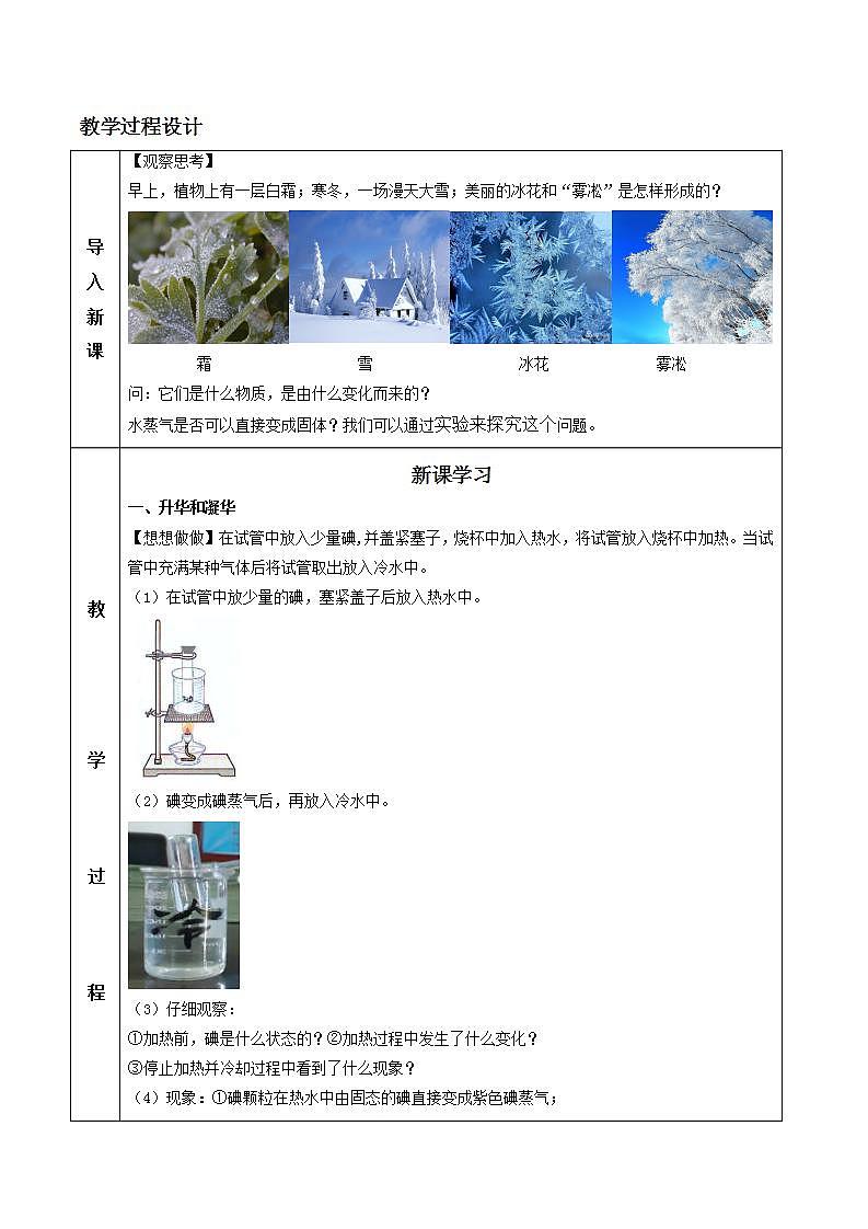 人教物理八上 3.4 升华和凝华 课件+教案+导学案+练习+素材02
